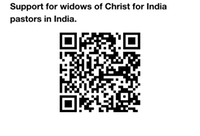 QR code to support widows of pastors in india